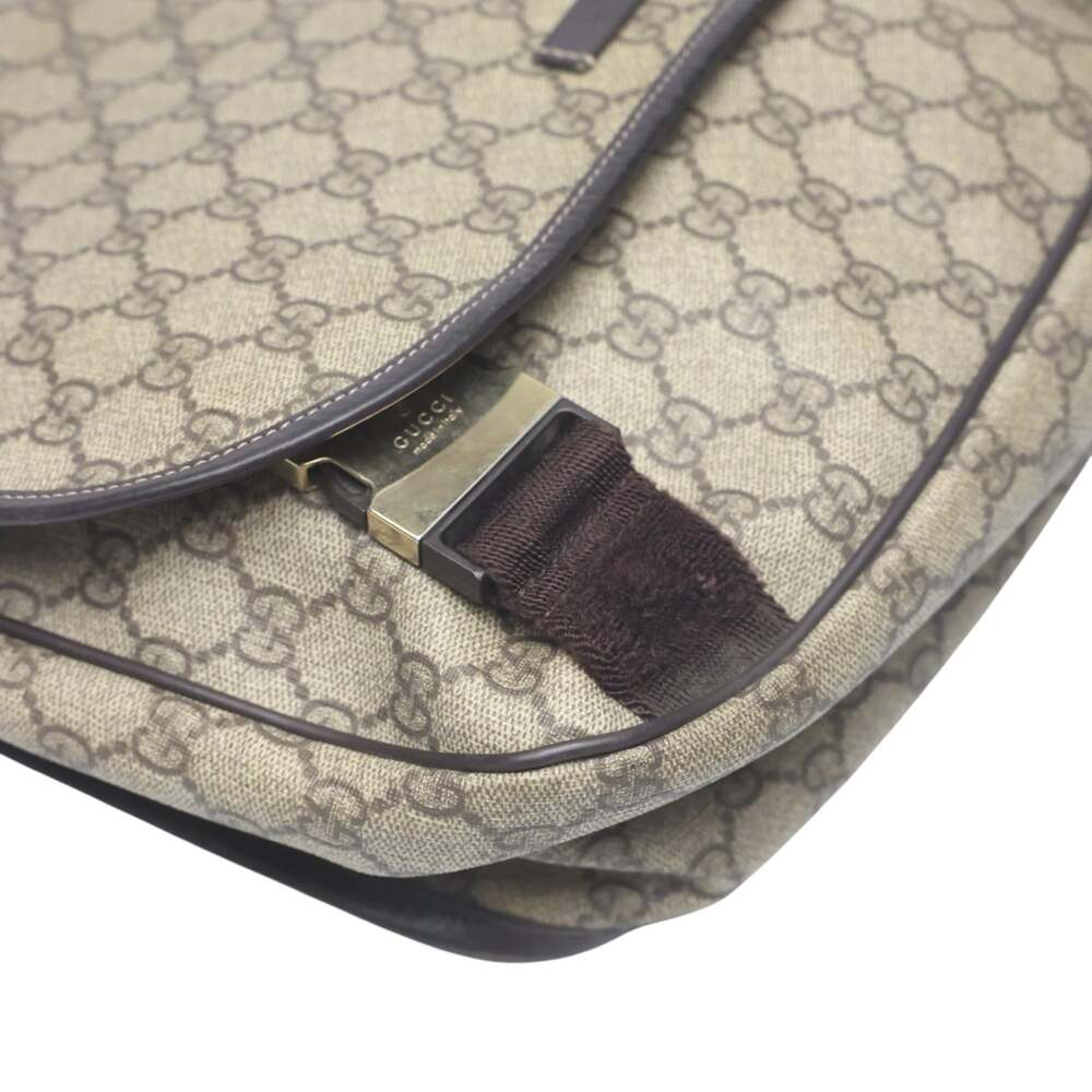 Gucci Double Buckle Messenger Bag Gg #251119G65B - Picture 7 of 9